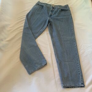 LL Bean Mens 40x33 Blue Denim Relaxed Fit Jeans 1